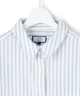 J.PRESS YORK STREET 【WOMEN】サイドドローストリング シャツブラウス サックスブルー系1