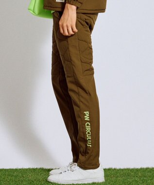 PW CIRCULUS 【撥水加工 / ストレッチ】【MEN】キルティング中綿パンツ ゴルフ カーキ系