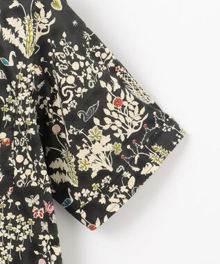 JOSEPH ABBOUD 【新作・英国・リバティ社】リバティタナローンプリント 半袖シャツ オリーブ系6