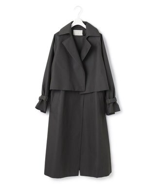 ICB L T/Cシャンブレーツイル 3WAYコート チャコール系