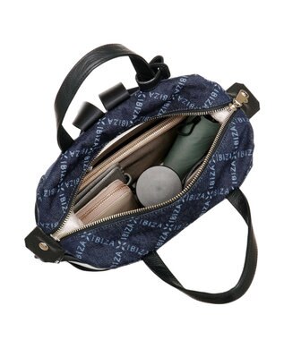 IBIZA バケーロ　ロゴデニム　リュック 紺