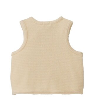 MIKI HOUSE HOT BISCUITS 【50-70cm】 パイル素材 ベビーベスト(胴着) アイボリー