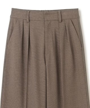 UNFILO タックワイドパンツ ハウンドトゥース