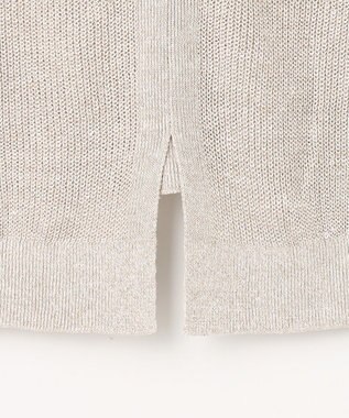 23区 【洗える】ピュアリネン Vネック ニット ブラウン系5