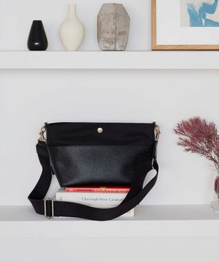 TOPKAPI 【Breath TOPKAPI】SCOTCH GRAIN スコッチグレイン バイカラー ショルダーバッグ ブラック