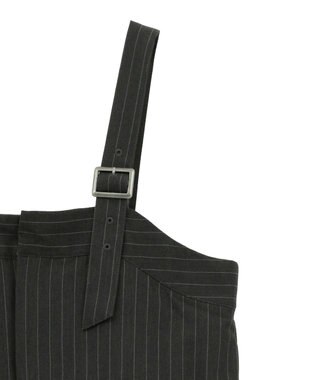 AMERICAN HOLIC ストライプジャンパースカート Stripe Light Gray