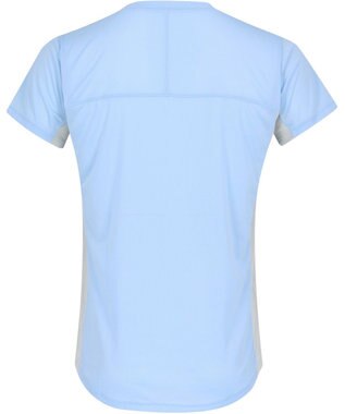 CW-X 【UNISEX】 CW-X ランニングシャツ メッシュ素材 涼しい着ごこち 大穴メッシュ仕様(脇下) スポーツウェア 半袖 3分袖 ユニセックス DLR165 /ワコール サックス