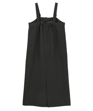 AMERICAN HOLIC ストライプジャンパースカート Stripe Light Gray