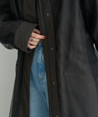 YECCA VECCA 【リバーシブル】2wayミリタリーコート Charcoal Gray