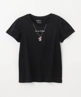 ANY KIDS ネックレス Ｔシャツ ブラック