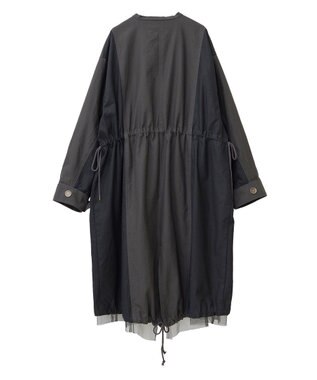 YECCA VECCA 【リバーシブル】2wayミリタリーコート Charcoal Gray