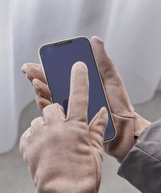 ANY SIS 【スマートフォン対応】バックルベルト グローブ ベージュ