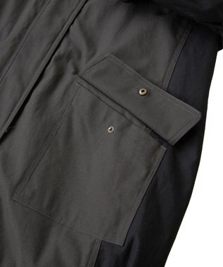 YECCA VECCA 【リバーシブル】2wayミリタリーコート Charcoal Gray