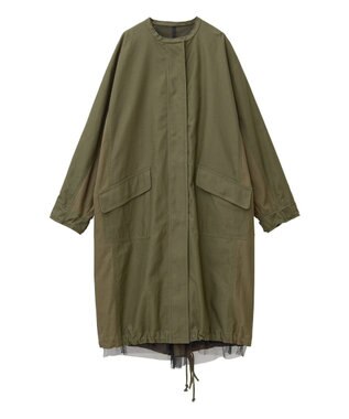 YECCA VECCA 【リバーシブル】2wayミリタリーコート Khaki