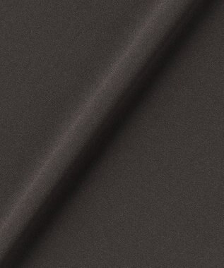 UNFILO L 【ウエストゴム】ライトジョーゼット イージーワイドパンツ チャコール