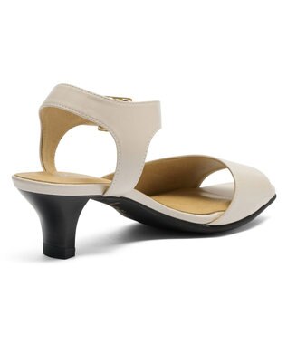 ASICS WALKING ペダラ ヒールサンダル 2E 5.0cmヒール ベージュ系