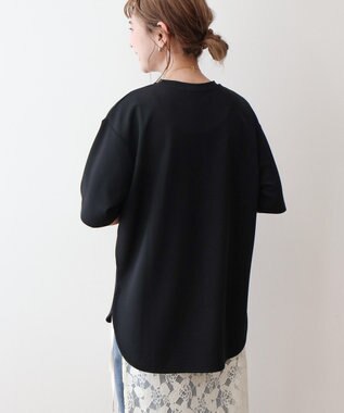 AMERICAN HOLIC ジョーゼットラウンドヘムトップス Black