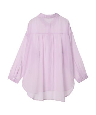 Green Parks インド綿　柔らかボイルシャツ Lavender