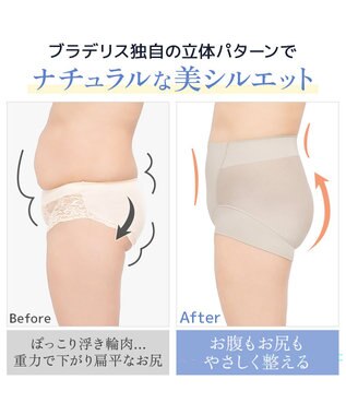 BRADELIS New York 【モアナモリーズ】　森みなのオーガニックコットン混エアリーショーツ26 シェルグレージュ