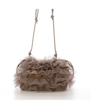 UNBILLION カシュカシュ cachecache / チュールフリルショルダーバッグ オーク