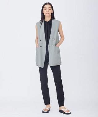 ICB 【洗える】 ハイツイストドライストレッチ ノーカラージレ ジェイドグレー系