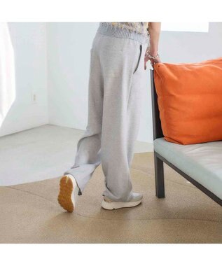 MODE ET JACOMO <carino>グリッター厚底スニーカー ライトグレー