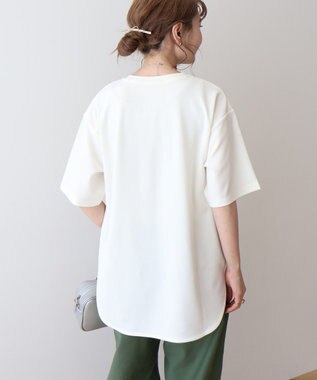 AMERICAN HOLIC ジョーゼットラウンドヘムトップス Off White