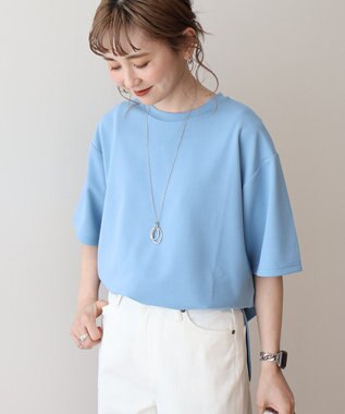 AMERICAN HOLIC ジョーゼットラウンドヘムトップス Light Blue