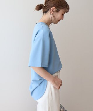 AMERICAN HOLIC ジョーゼットラウンドヘムトップス Light Blue