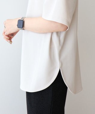 AMERICAN HOLIC ジョーゼットラウンドヘムトップス Light Beige