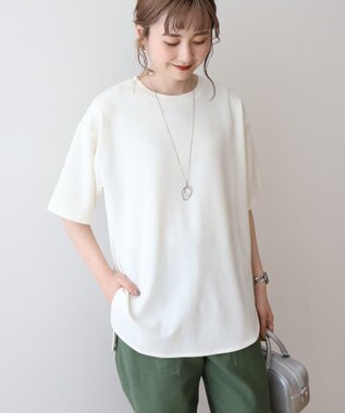 AMERICAN HOLIC ジョーゼットラウンドヘムトップス Off White