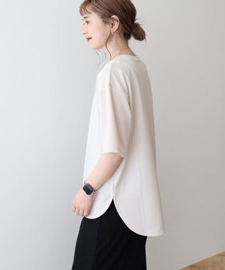 AMERICAN HOLIC ジョーゼットラウンドヘムトップス Light Beige