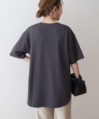 AMERICAN HOLIC ジョーゼットラウンドヘムトップス Charcoal Gray