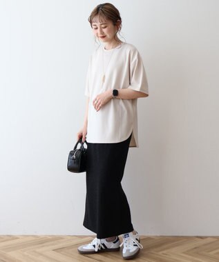 AMERICAN HOLIC ジョーゼットラウンドヘムトップス Light Beige