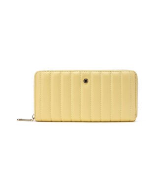 style code 【MERCURYDUO/マーキュリーデュオ】スタッズキルティング　ラウンド長財布 イエロー
