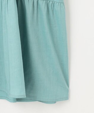 ANY 【洗濯機可能】シルキーソフトティアードブラウス ミント