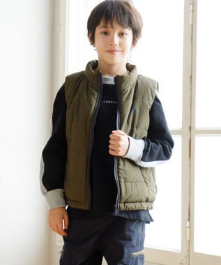 J.PRESS KIDS 【100-130cm】裏毛ラグラン ロゴトレーナー ブラック系