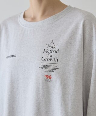 AMERICAN HOLIC BACK PHOTOプリントロンT Light Gray Mixture