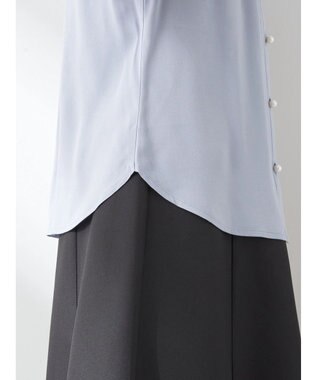 earth music&ecology レースラッフルブラウス Off White