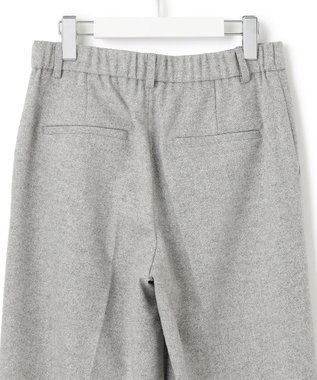 23区 L シルクネップツイード ワイドパンツ ライトグレー系