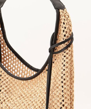 GRACE CONTINENTAL ORSETTO メッシュバッグ ベージュ