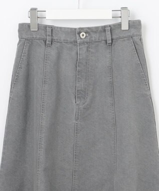 Feroux フレアレディーデニム スカート ライトグレー系
