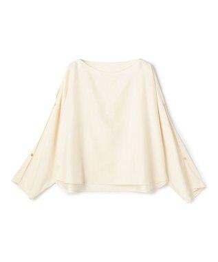 BEIGE， PERIDOT / 2WAYスリーブ ドレープブラウス Ecru