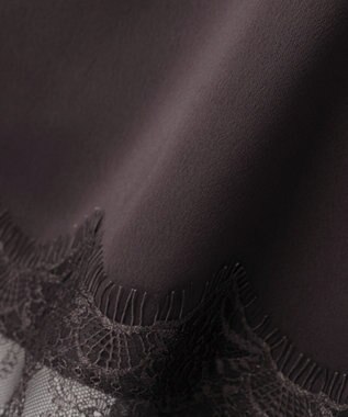 AMERICAN HOLIC イレギュラーヘムサテンレースキャミソール Charcoal Gray