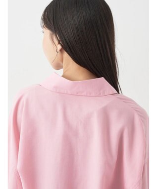 earth music&ecology ビッグポケットショートシャツ Light Pink