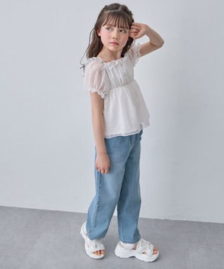 ANY KIDS 【一部店舗/WEB先行販売アイテム】2WAY シアードビーブラウス ホワイト