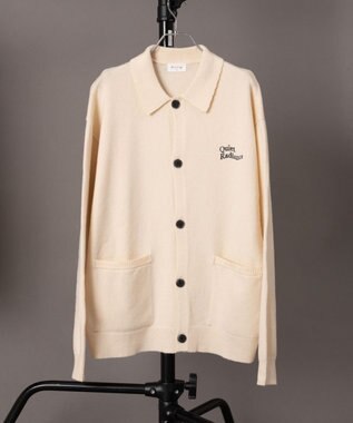 WEGO 【ユニセックス着用ITEM】ワンポイントニットシャツ（LS） オフホワイト