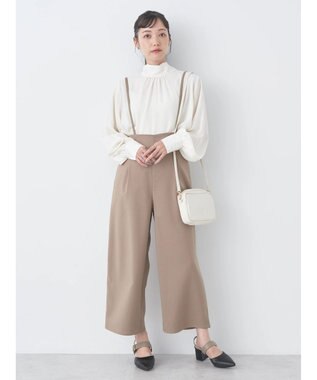 earth music&ecology ビット付きサロペット Mocha