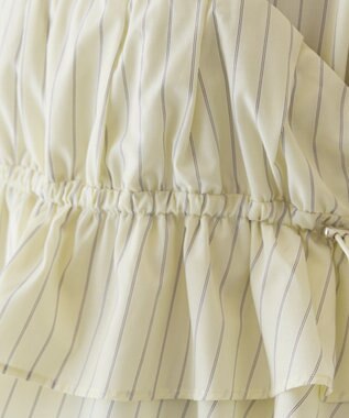 AMERICAN HOLIC 【2点セット・イージーケア】ビスチェ＋シャツ Stripe Yellow