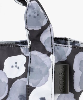 Y'SACCS 総柄プリントミニトートバッグ グレー(花柄）